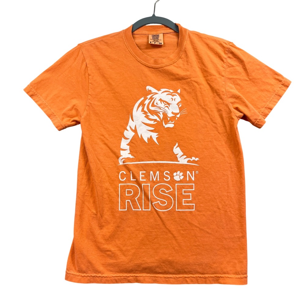 Clemson Tigers Rise T Shirt Unisex S Orange College NCAA Heavy Cotton Tee